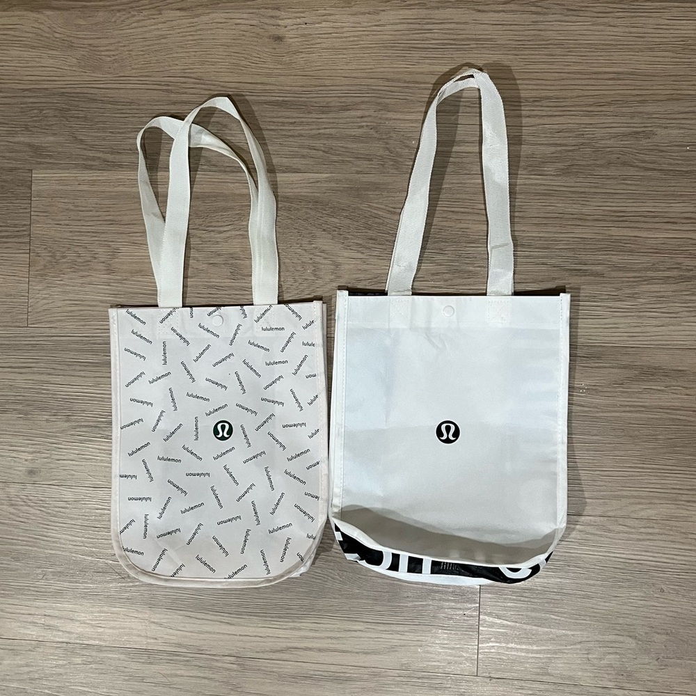 2 Lululemon Small Reusable Tote Carryall Bag